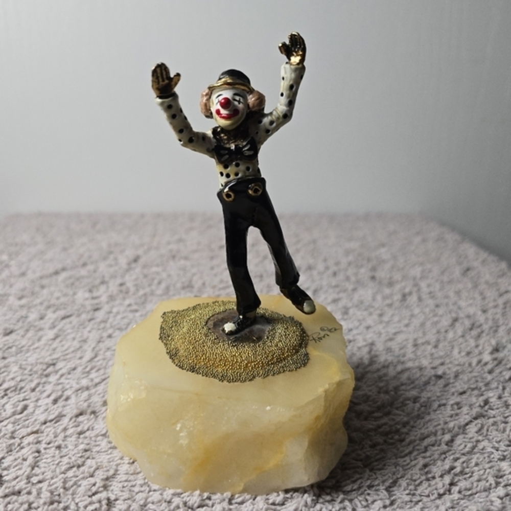 Original Clown Figurine By Ron Lee 1982 Signed